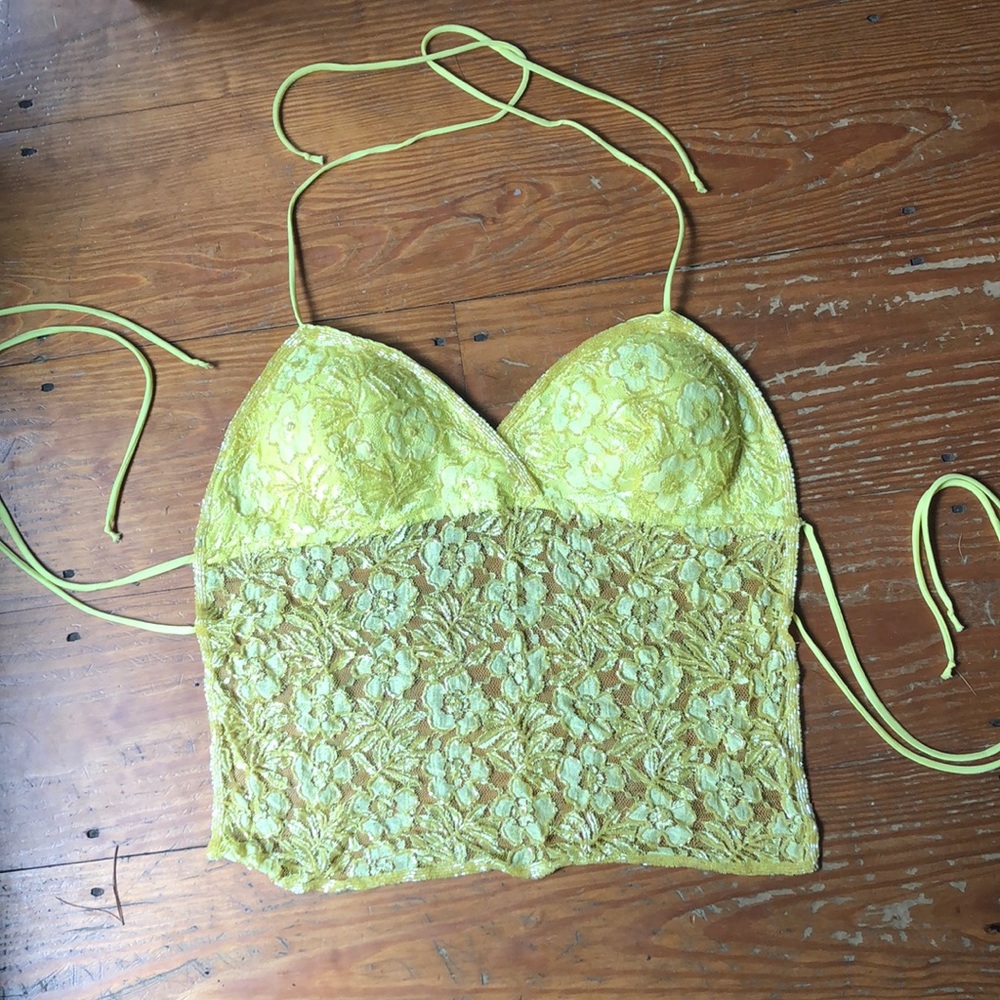 NWOT Beaded backless top